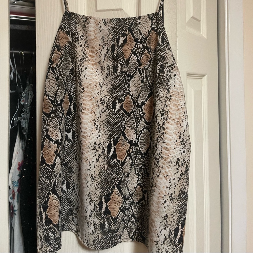 Snakeskin top